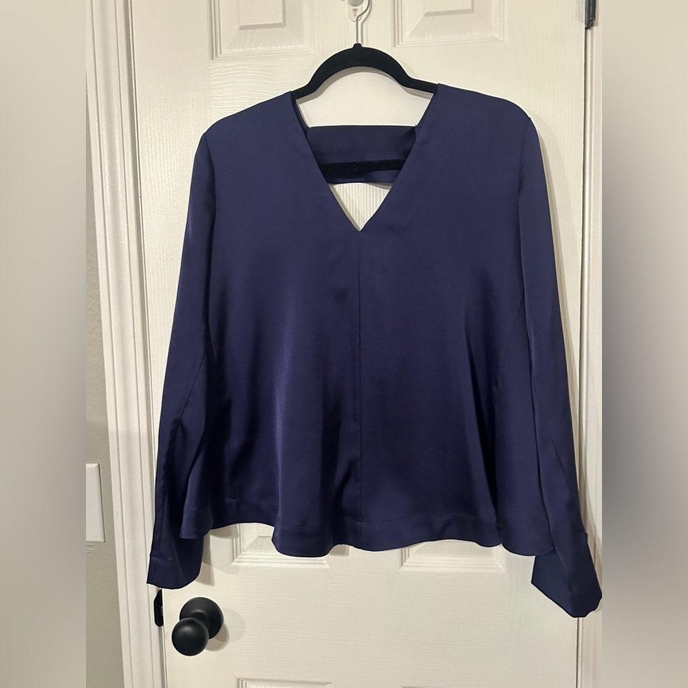 BCBGenerations Cutout Back Blouse